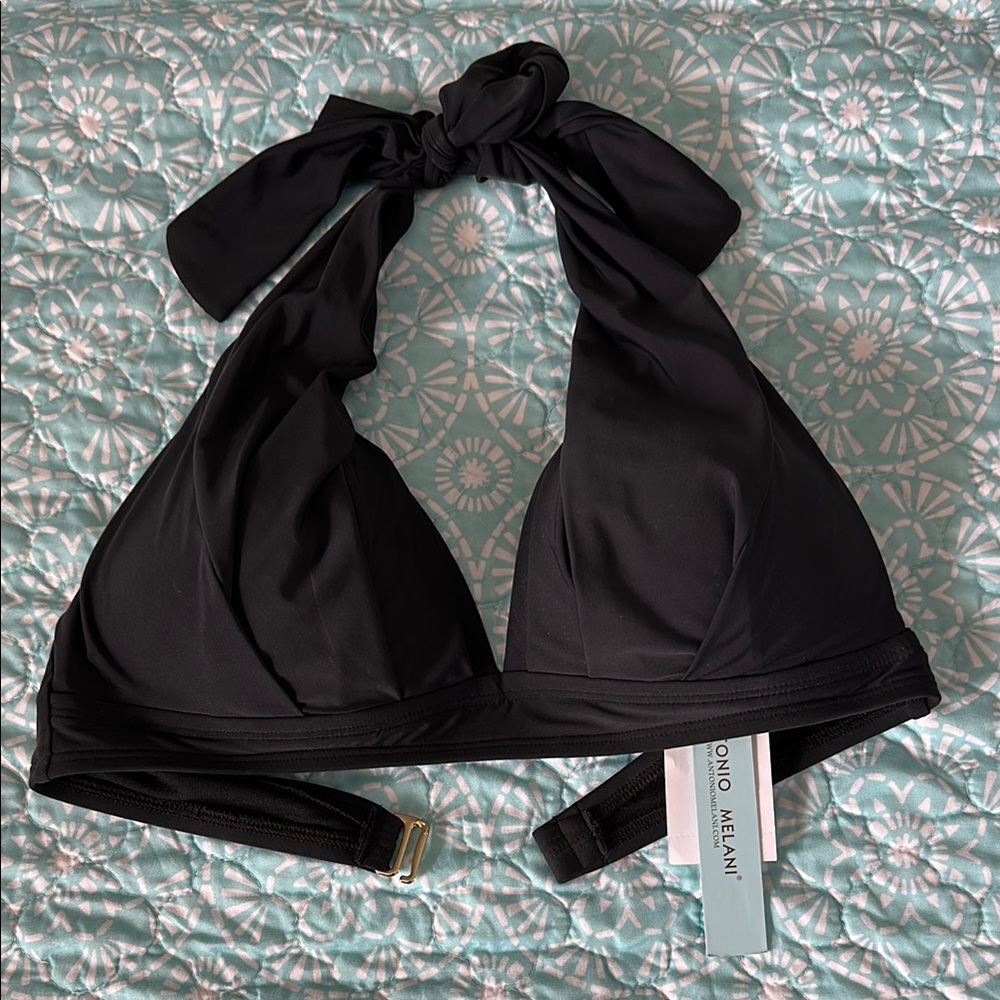 ANTONIO MELANI Black Bikini Top